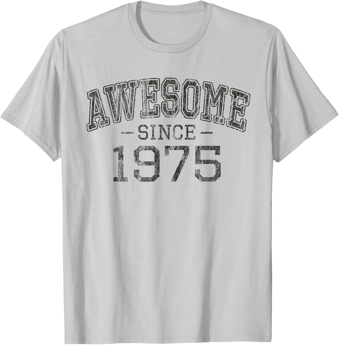 Awesome Since 1975 Vintage Style Born in 1975 Birthday Gift T-Shirt - T-Shirt | Ash