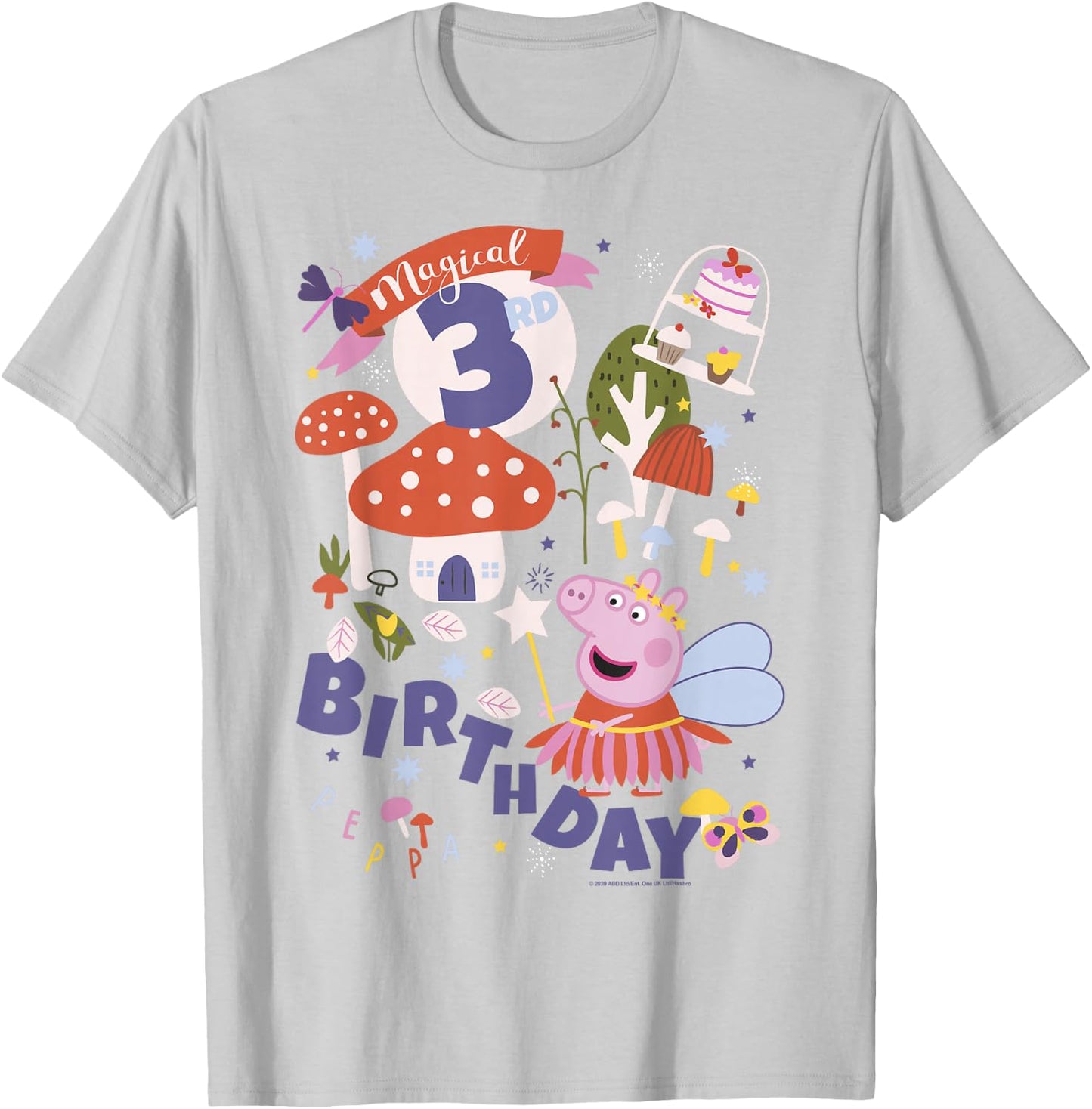 Peppa Pig Fairy Princess Peppa Magical 3rd Birthday T-Shirt - T-Shirt | Ash