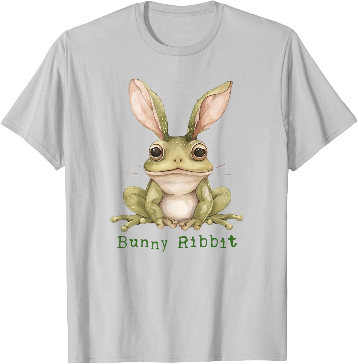 Frog Bunny Rabbit Floppy Ears Toad Funny Easter Animal T-Shirt - T-Shirt | Ash