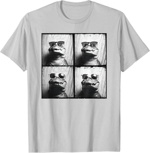Crocodile Wearing Sunglasses Quirky Alligator Funny Animal T-Shirt - T-Shirt | Ash