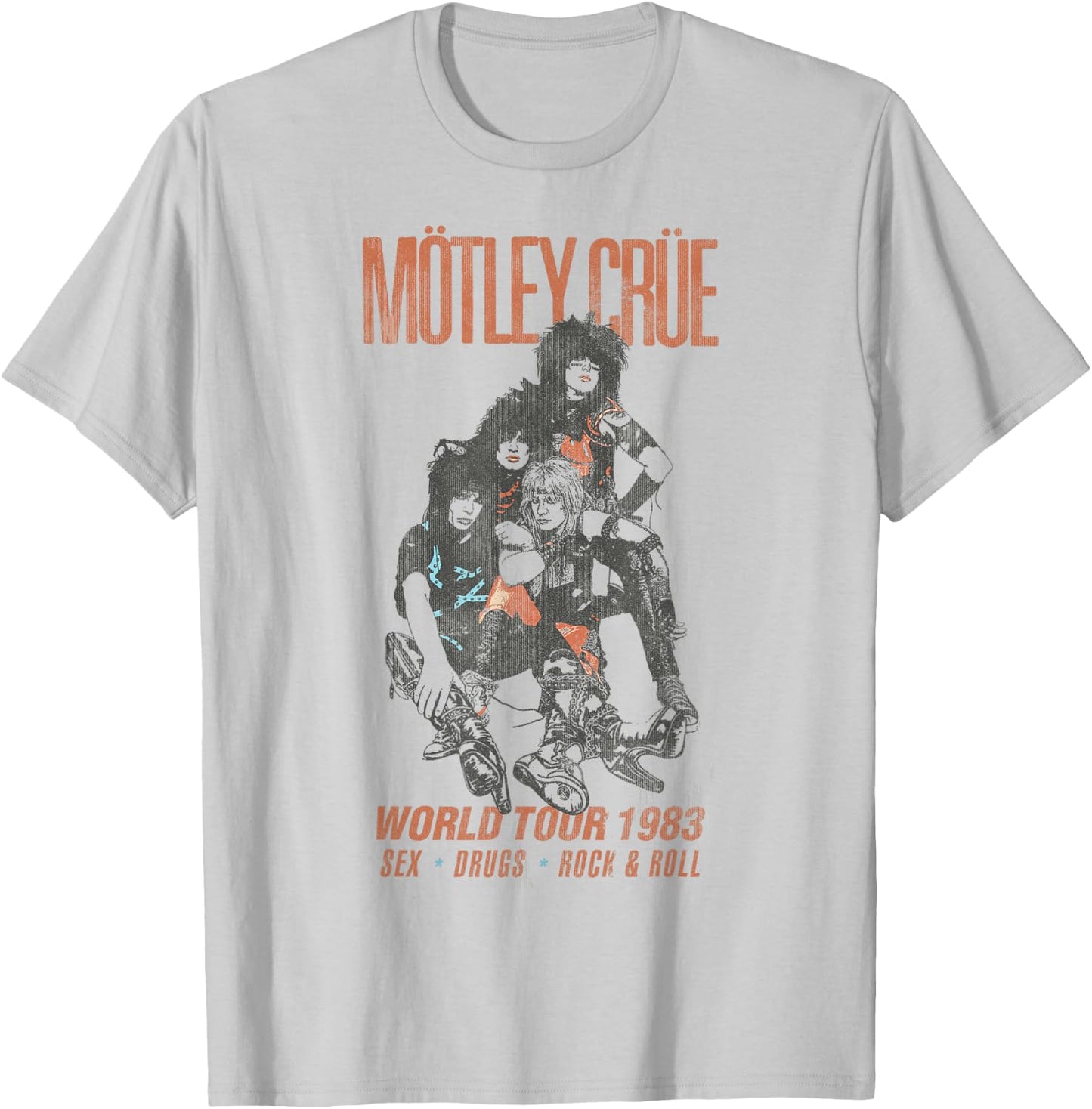 Mötley Crüe - World Tour 83 T-Shirt - T-Shirt | Ash