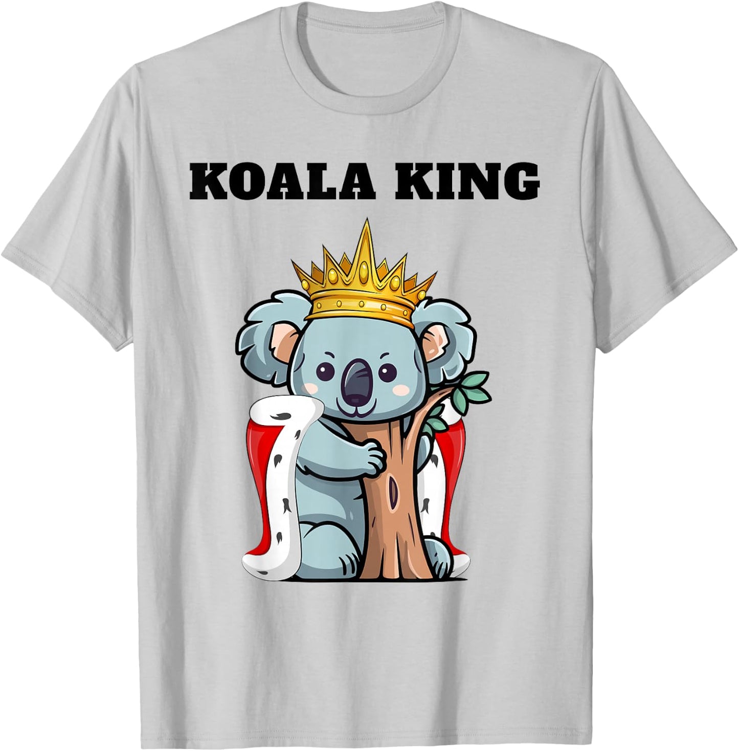 Koala King | Boys Koala Lover Design | Koala Bear T-Shirt - T-Shirt | Ash