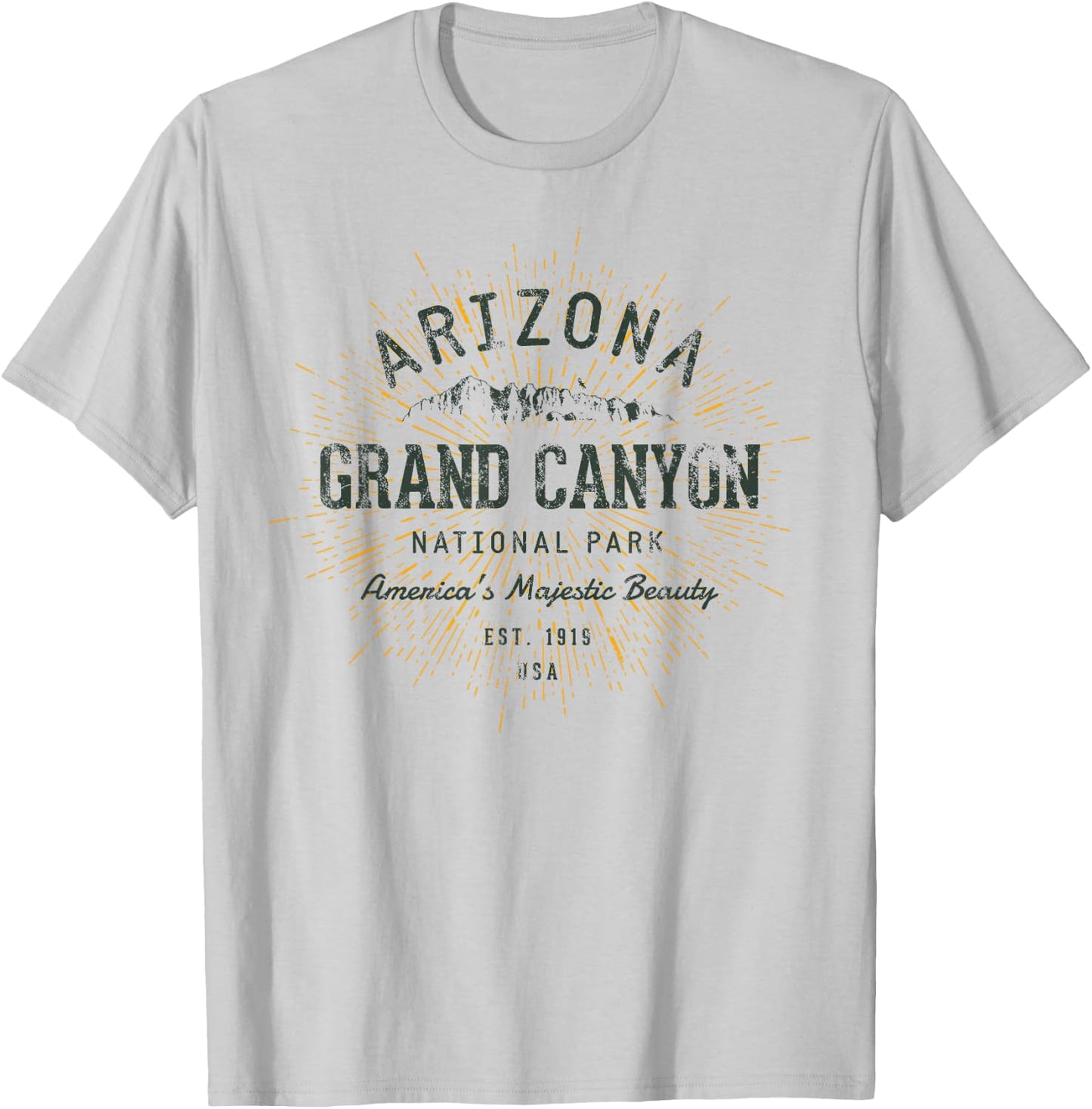 Retro Style Vintage Grand Canyon National Park T-Shirt - T-Shirt | Ash