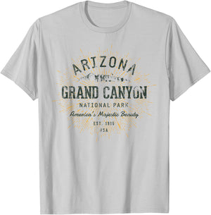 Retro Style Vintage Grand Canyon National Park T-Shirt - T-Shirt | Ash