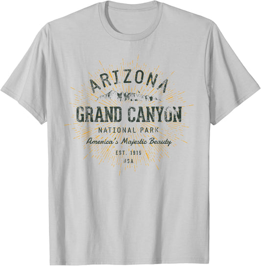 Retro Style Vintage Grand Canyon National Park T-Shirt - T-Shirt | Ash