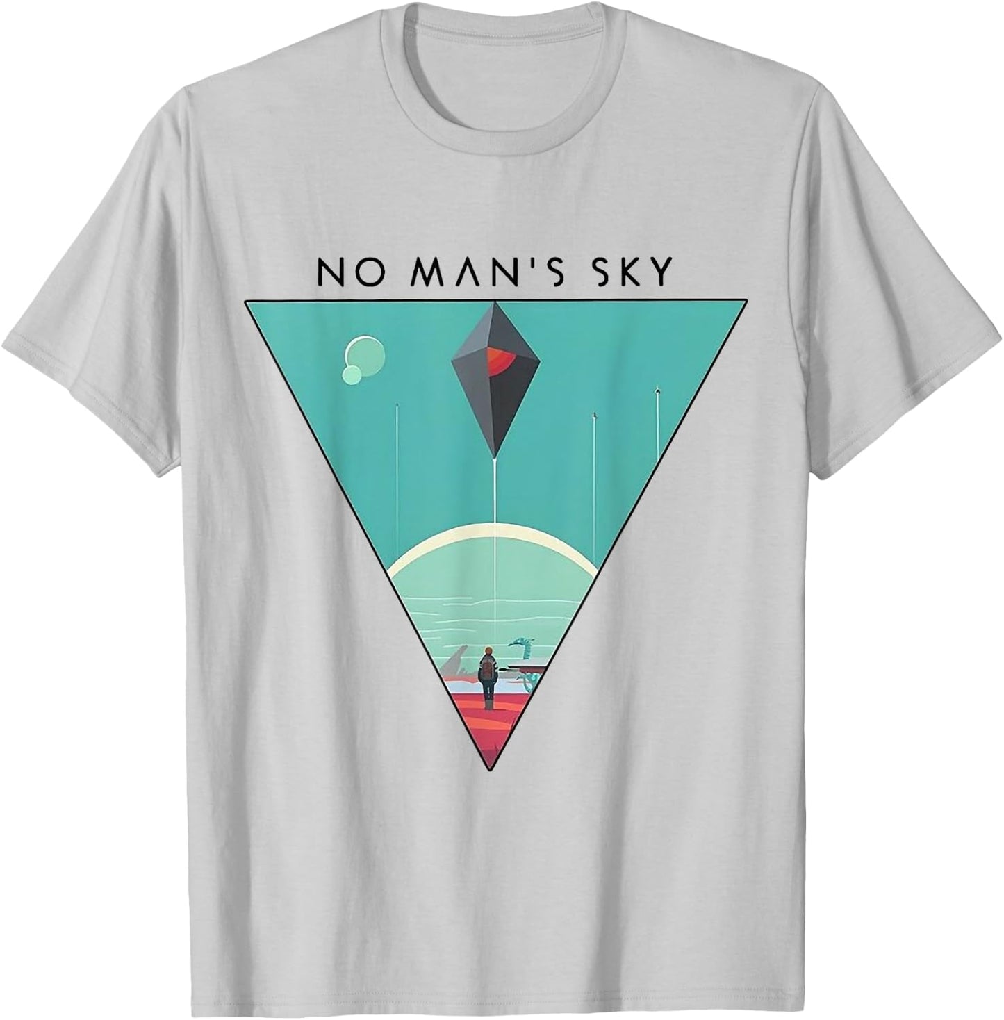 No Man's Sky - Space Gaming - Science Fiction Game T-Shirt - T-Shirt | Ash