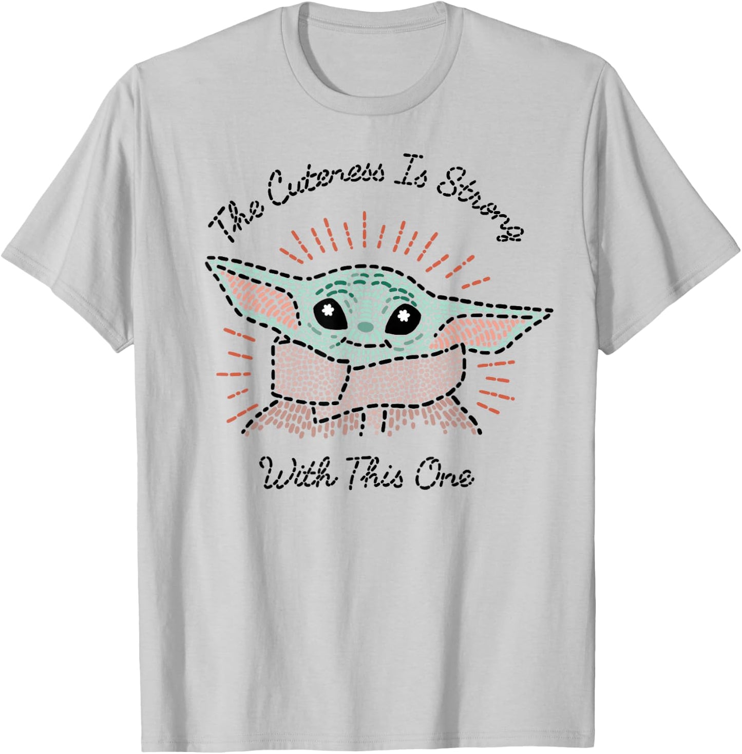 Star Wars The Mandalorian The Child Cuteness Is Strong T-Shirt - T-Shirt | Ash