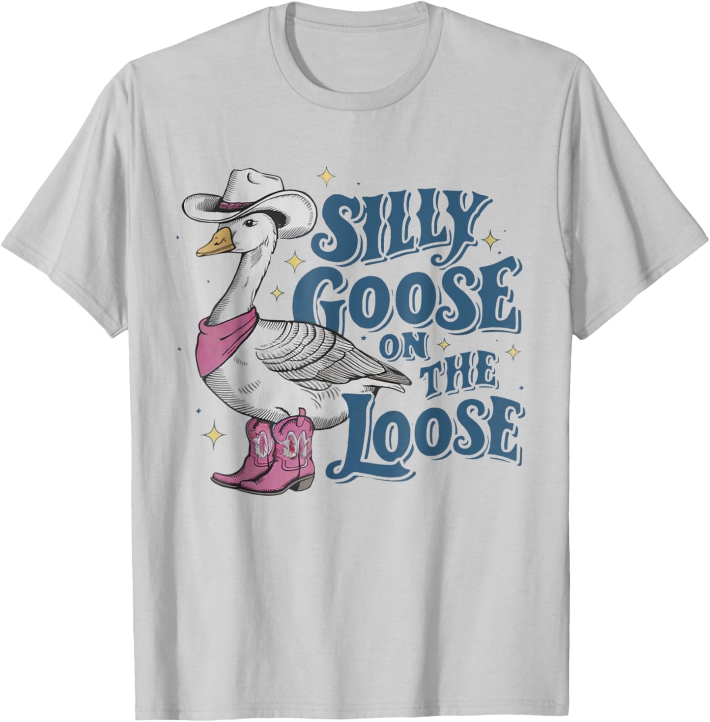 Silly Goose On The Loose Vintage Silly Goose T-Shirt - T-Shirt | Ash