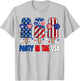 Party In The USA Popsicle American Flag Kids Girls Boys T-Shirt - T-Shirt | Ash