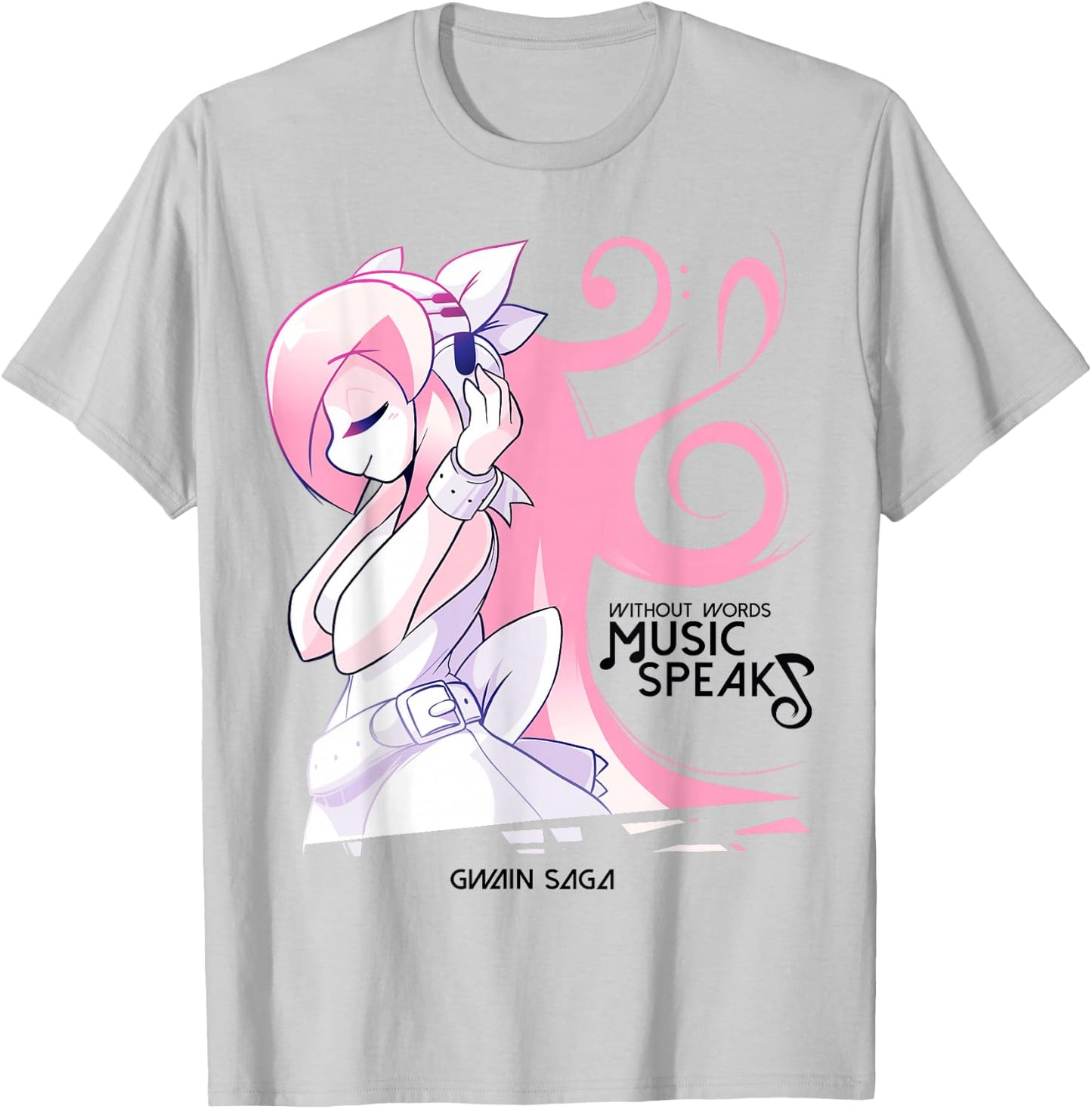 Ami Music | Gwain Saga Official T-Shirt - T-Shirt | Ash