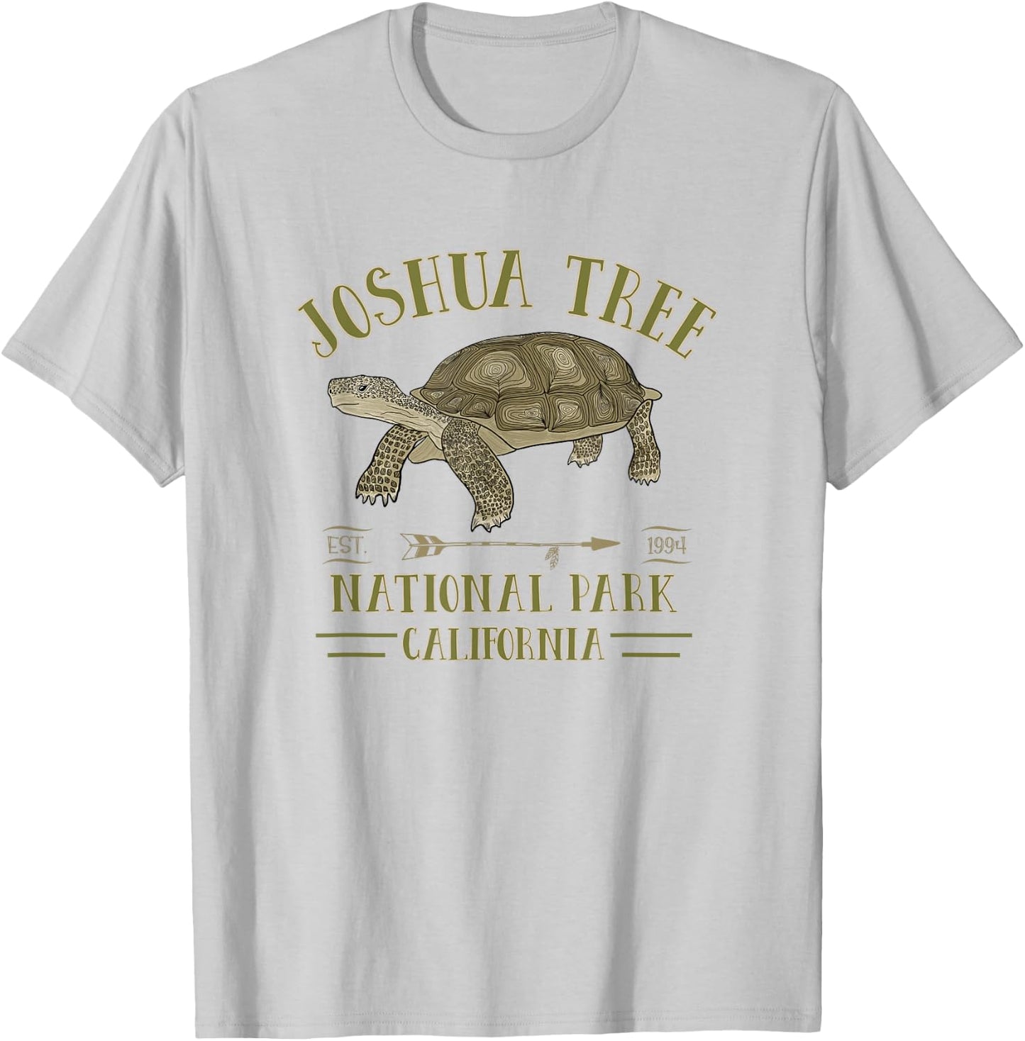 JOSHUA TREE NATIONAL PARK California Desert Turtle Tortoise T-Shirt - T-Shirt | Ash