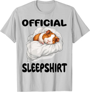 Guinea Pig Official Sleepshirt Pajamas Nightgown T-Shirt - T-Shirt | Ash