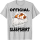 Guinea Pig Official Sleepshirt Pajamas Nightgown T-Shirt - T-Shirt | Ash