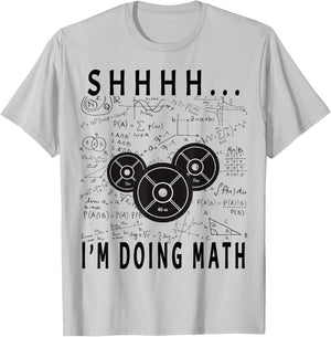 Shhh i'm doing math Weight Lifting For Gym Workout Fitness T-Shirt - T-Shirt | Ash