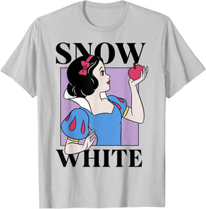 Disney Snow White and The Seven Dwarfs Front & Back Box Up T-Shirt - T-Shirt | Ash