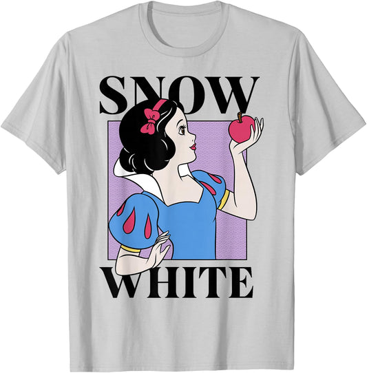 Disney Snow White and The Seven Dwarfs Front & Back Box Up T-Shirt - T-Shirt | Ash