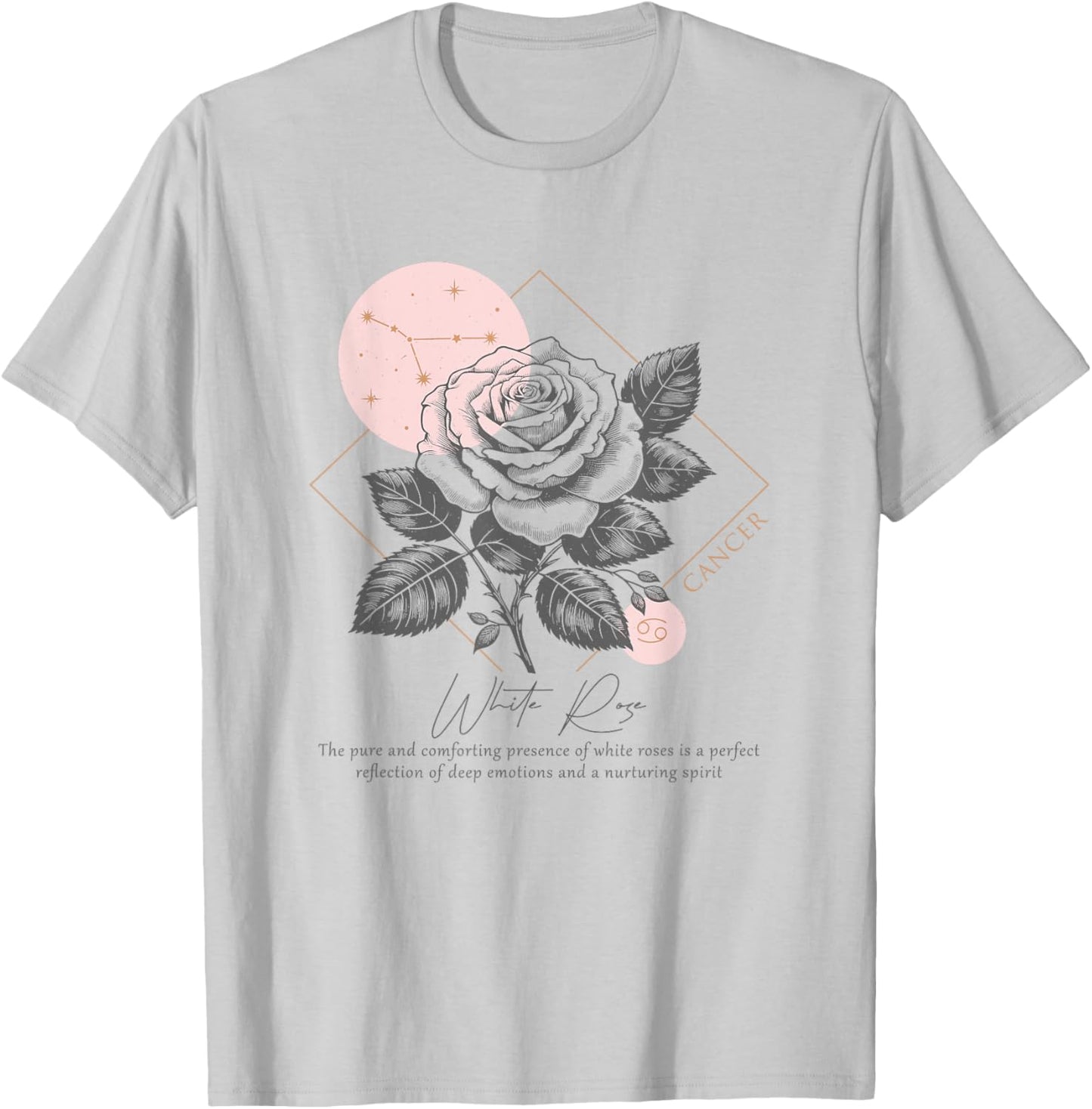 Cancer Zodiac Symbol Horoscope Astrology Birthday T-Shirt - T-Shirt | Ash