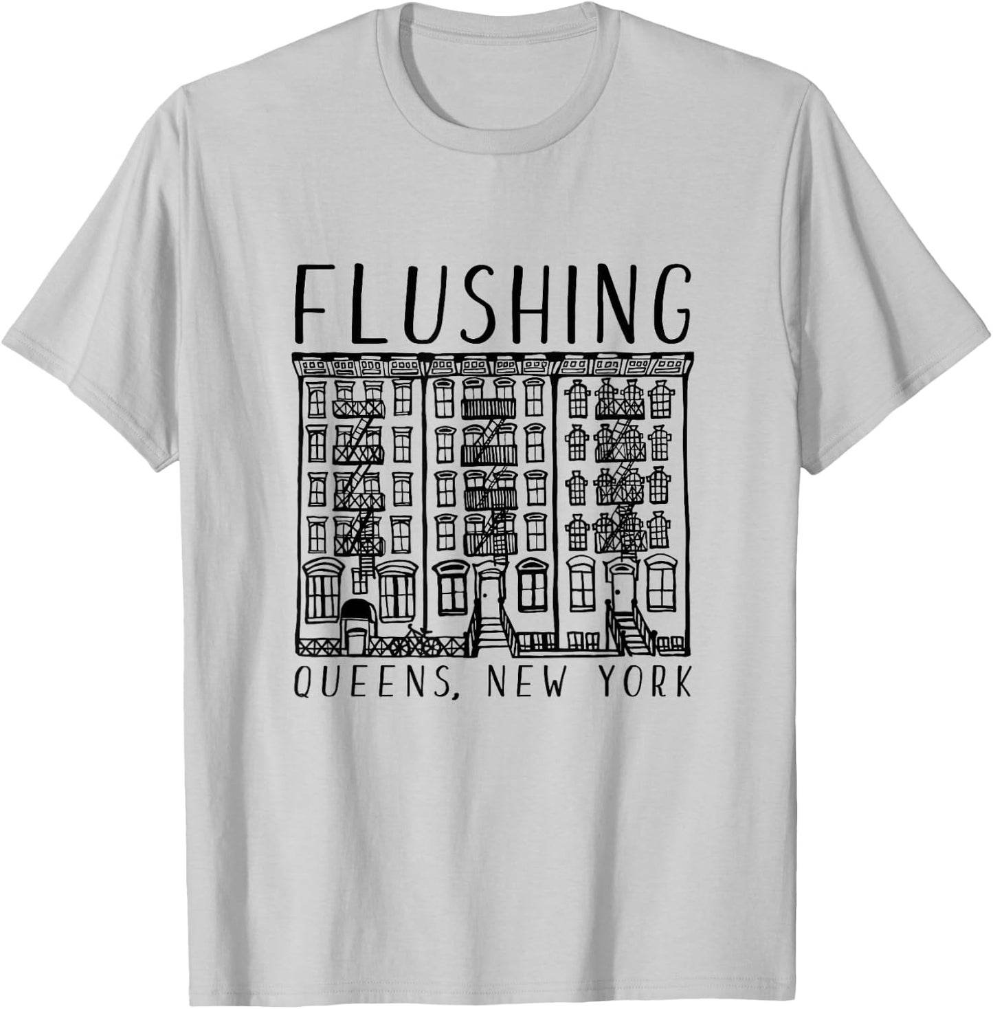 Flushing Queens New York T-Shirt - T-Shirt | Ash
