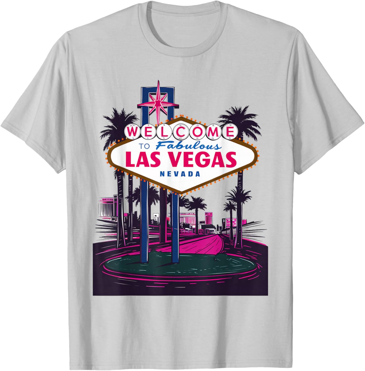I Love Las Vegas Nevada City Vegas Souvenir Gifts Las T-Shirt - T-Shirt | Ash