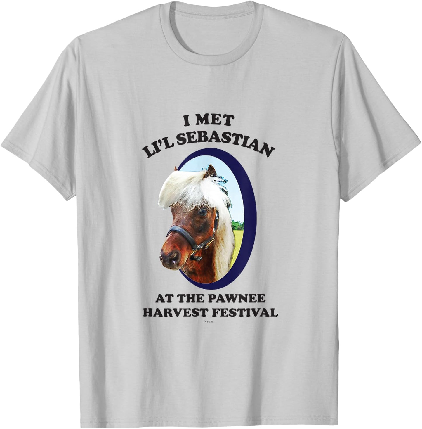 Parks and Recreation Li'l Sebastian T-Shirt - T-Shirt | Ash