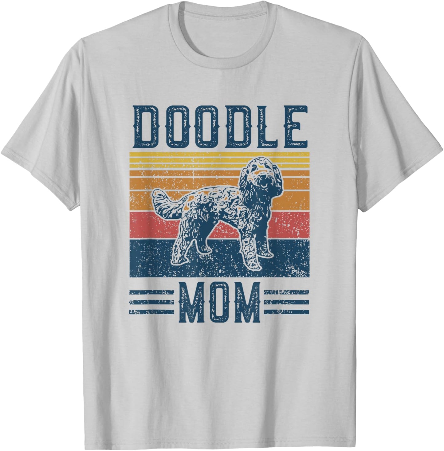 Vintage Doodle Mom Mother - Aussie Doodle & Goldendoodle T-Shirt - T-Shirt | Ash