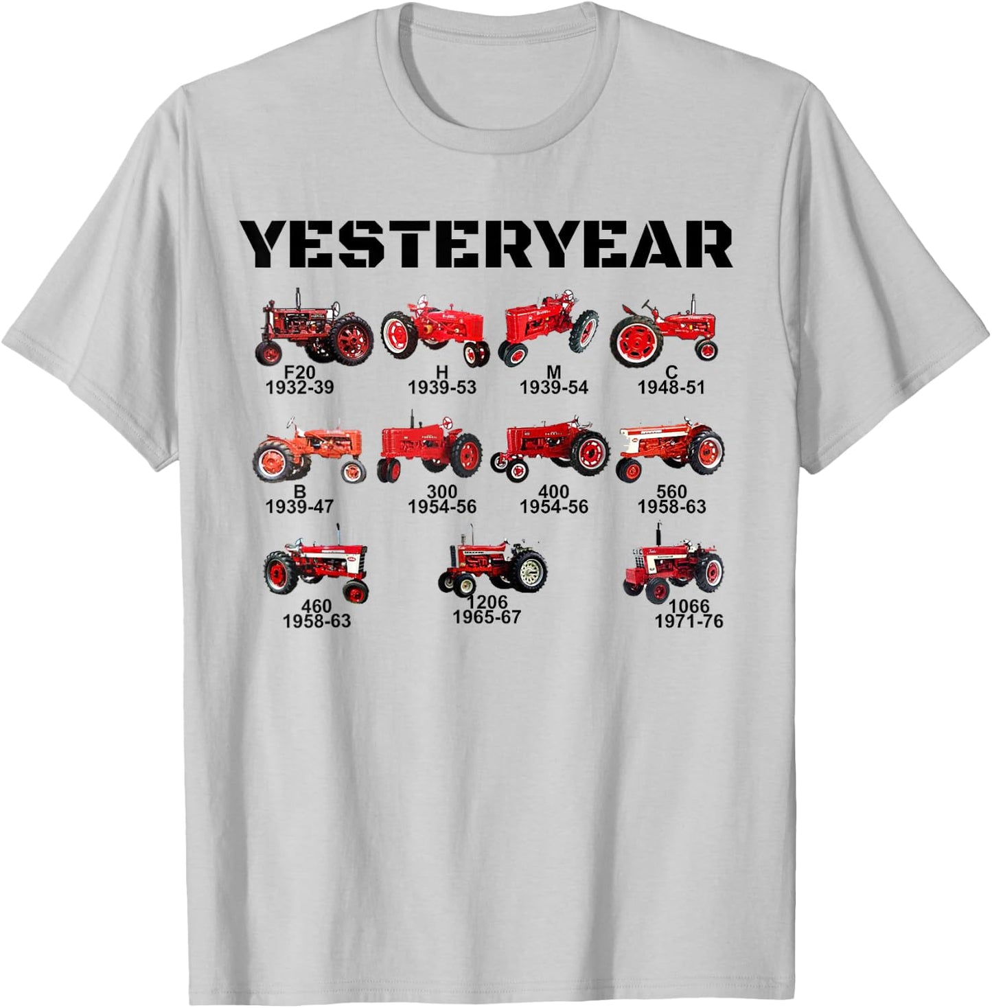Vintage Red Tractor Yesteryear T-Shirt - T-Shirt | Ash