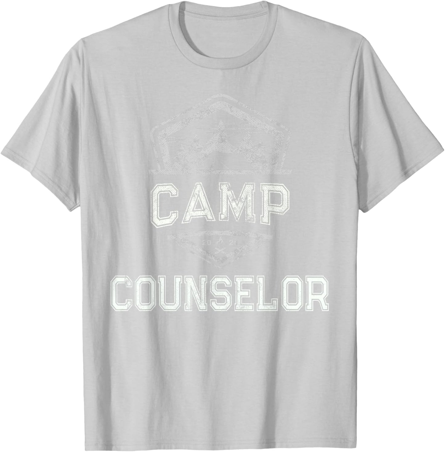 Vintage CAMP COUNSELOR Campground Crew Host Teacher Team Men Women T-Shirt - T-Shirt | Ash