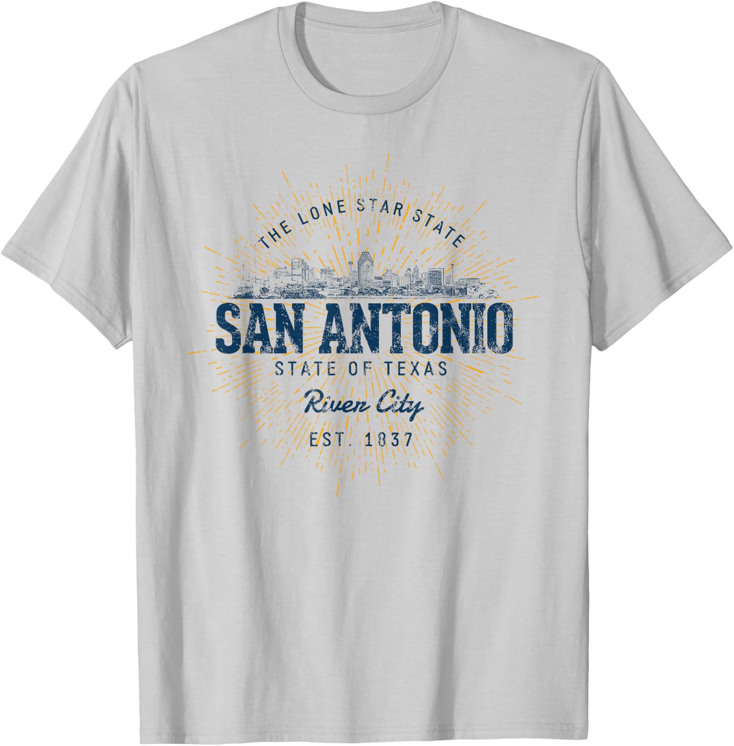 Vintage San Antonio Retro T-Shirt - T-Shirt | Ash