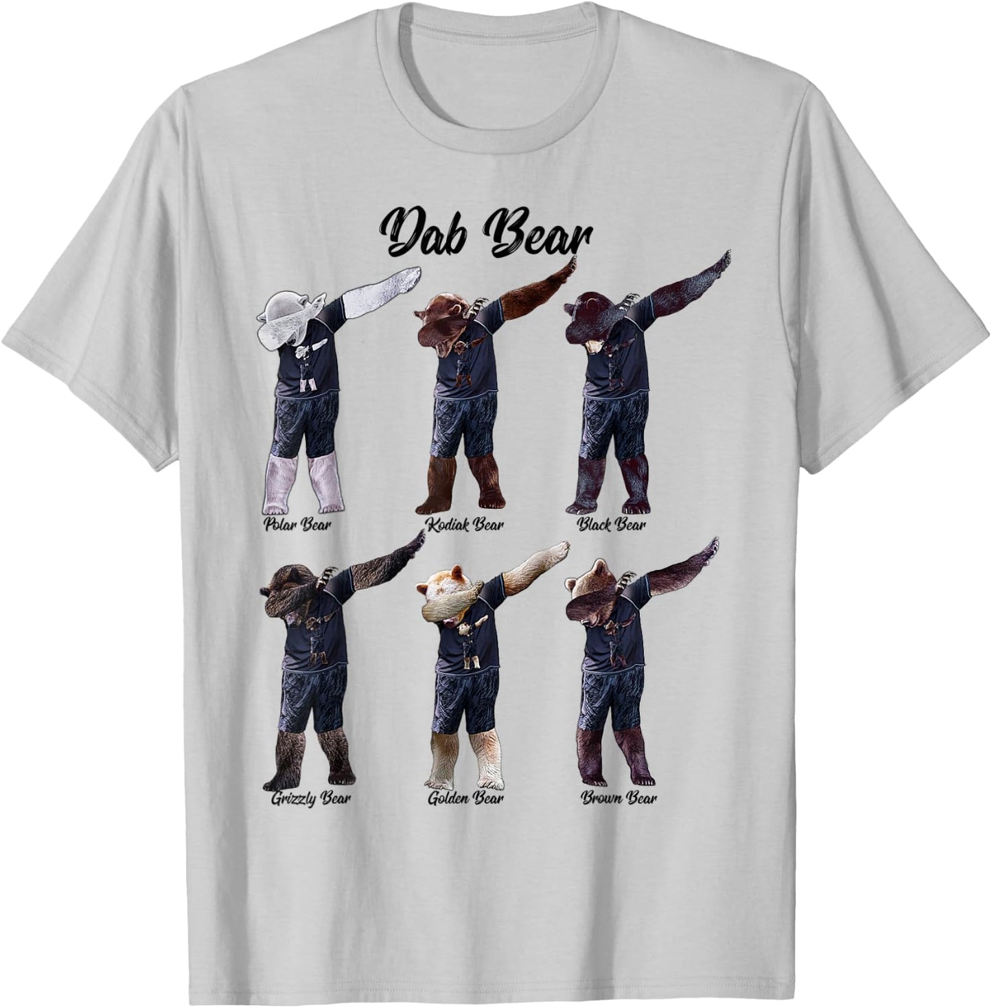 Dab Bear - by Behrbones T-Shirt - T-Shirt | Ash
