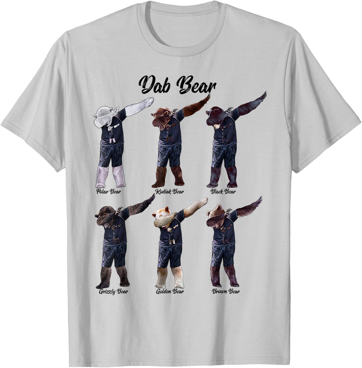 Dab Bear - by Behrbones T-Shirt - T-Shirt | Ash