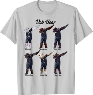 Dab Bear - by Behrbones T-Shirt - T-Shirt | Ash