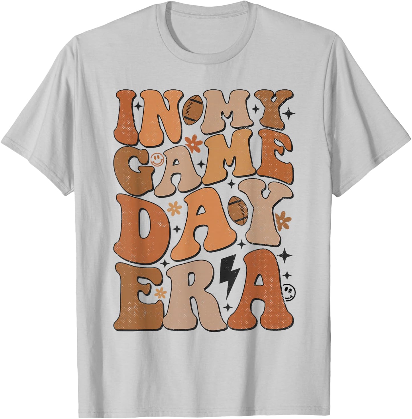 In My Game Day Era Football Game Day Vibes For Boy Girl Kids T-Shirt - T-Shirt | Ash