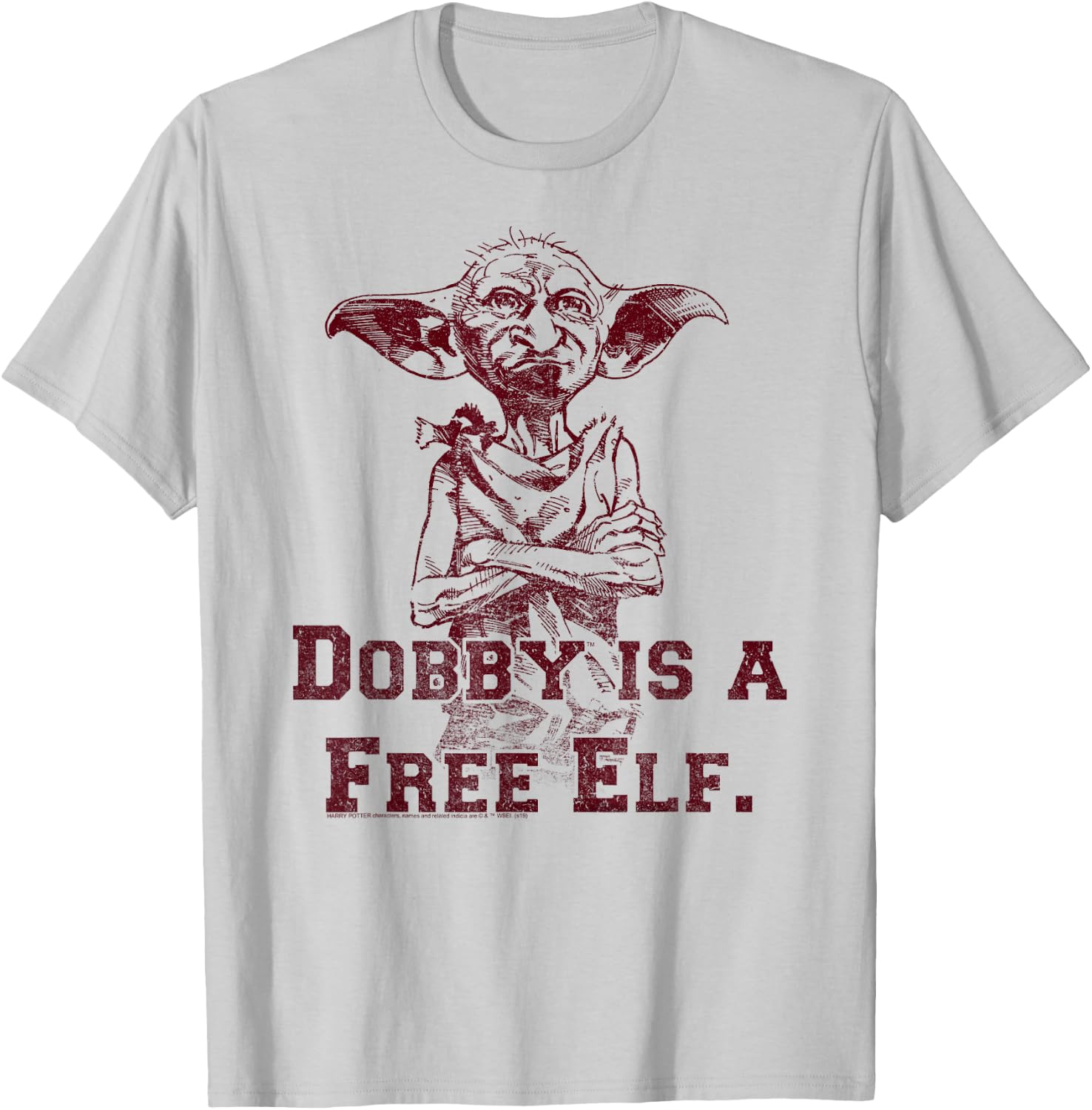 Harry Potter Dobby Is A Free Elf T-Shirt - T-Shirt | Ash