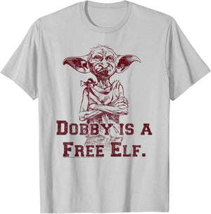 Harry Potter Dobby Is A Free Elf T-Shirt - T-Shirt | Ash