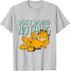 Garfield Classic Laying Down Busy Doing Nothing Thumbs Up T-Shirt - T-Shirt | Ash