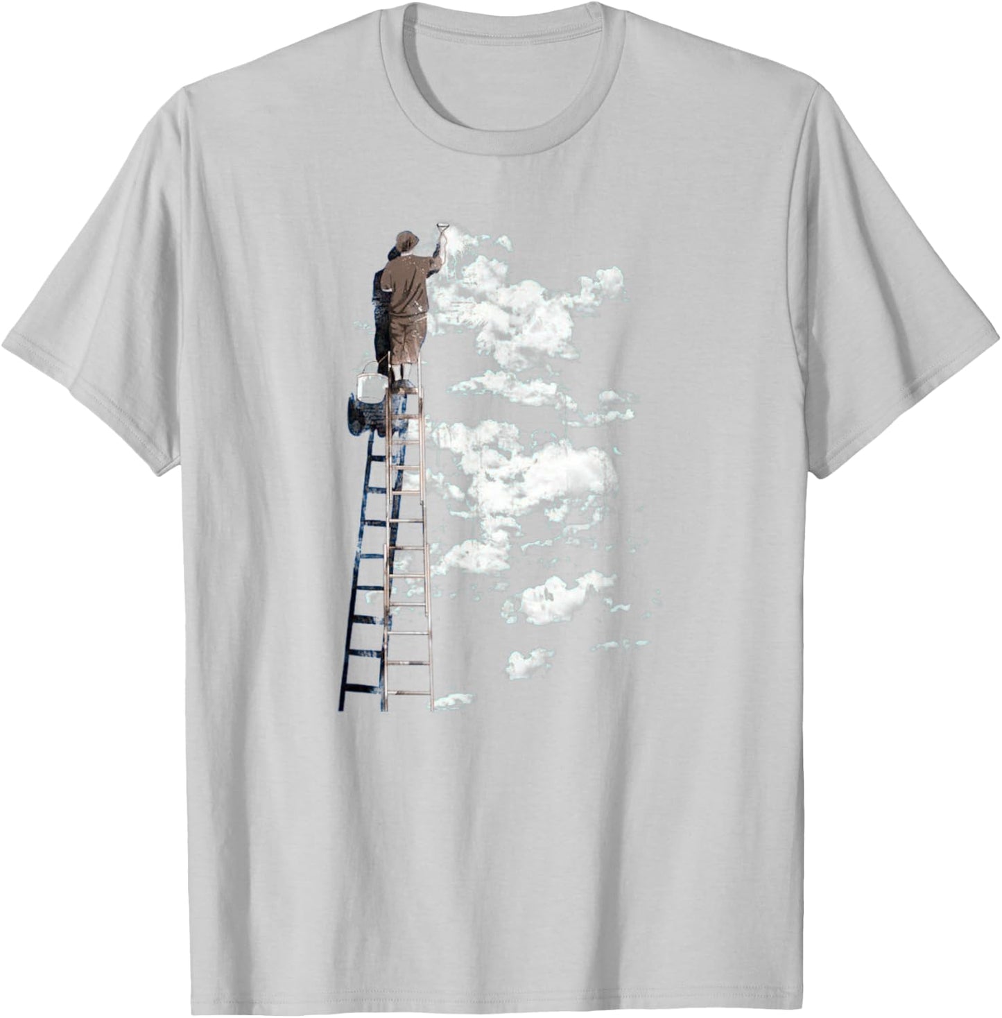 Painting Clouds T-Shirt - T-Shirt | Ash