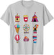Funny State Fair With Ice Cream Ferris Wheel And Circus Tent T-Shirt - T-Shirt | Ash