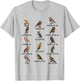 Different Owls Species Biology Types of Owl Identification T-Shirt - T-Shirt | Ash