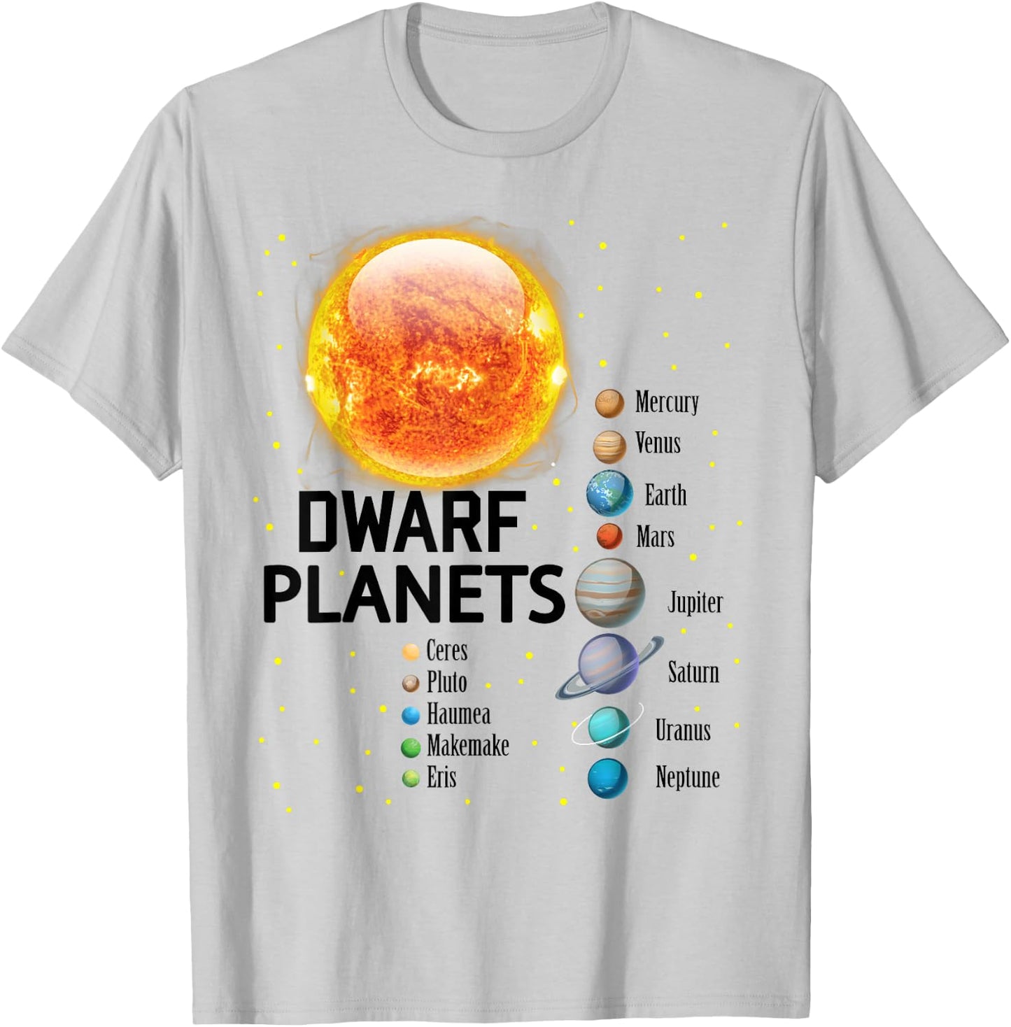 Solar System Planets Outer Space Astronaut Boys Girls Kids T-Shirt - T-Shirt | Ash