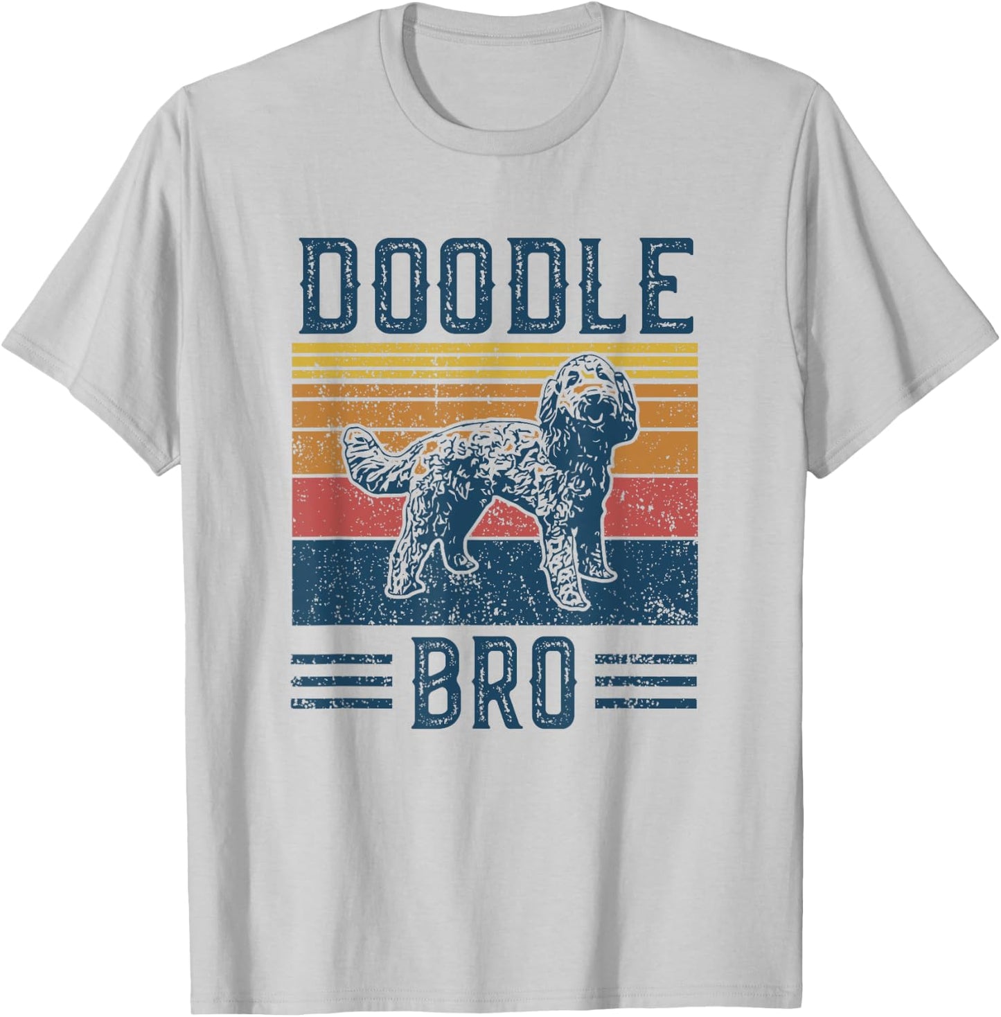 Vintage Doodle Bro Brother - Aussie Doodle & Goldendoodle T-Shirt - T-Shirt | Ash