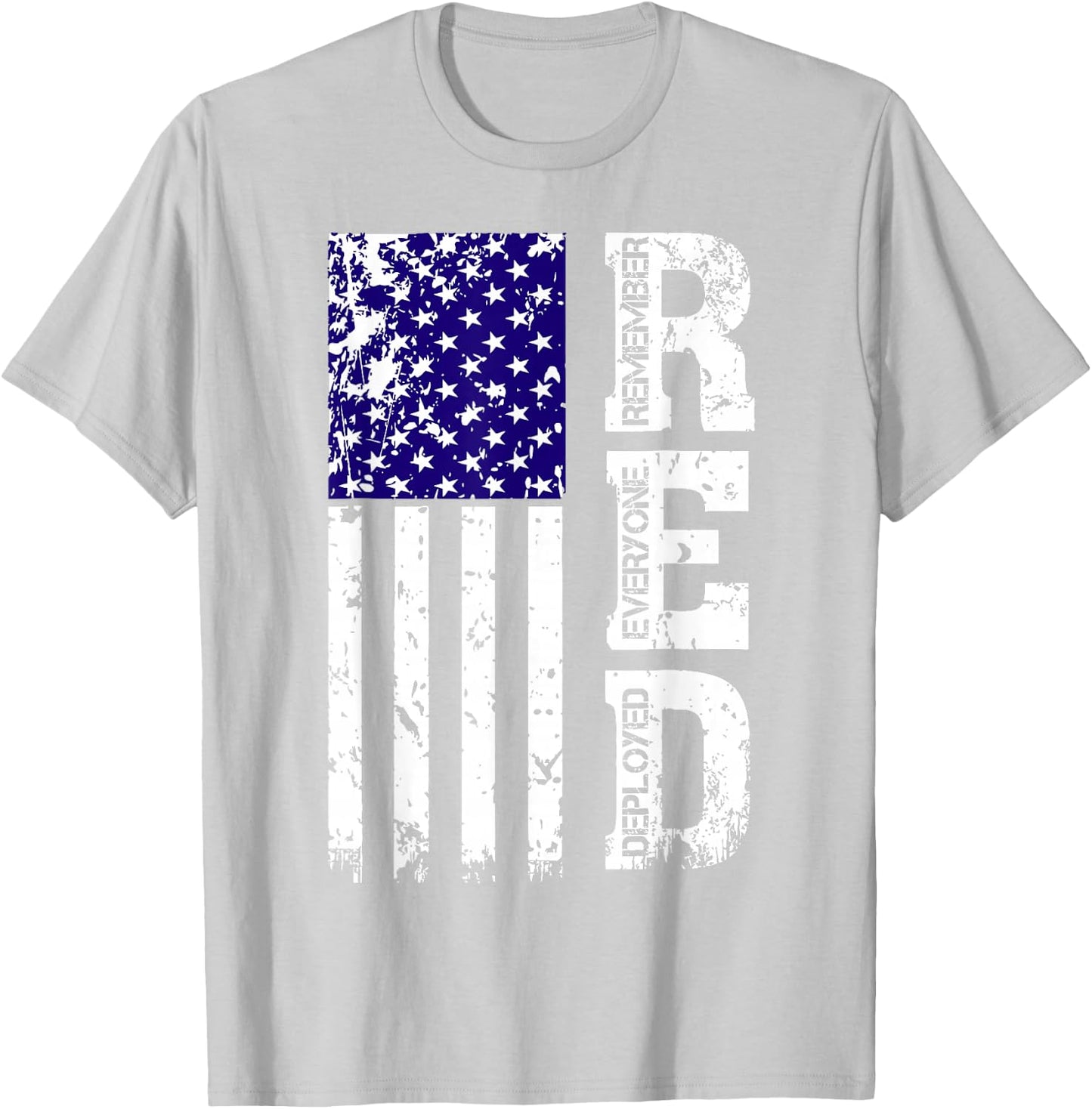 R.E.D. Remember Everyone Deployed Red Friday T-Shirt - T-Shirt | Ash