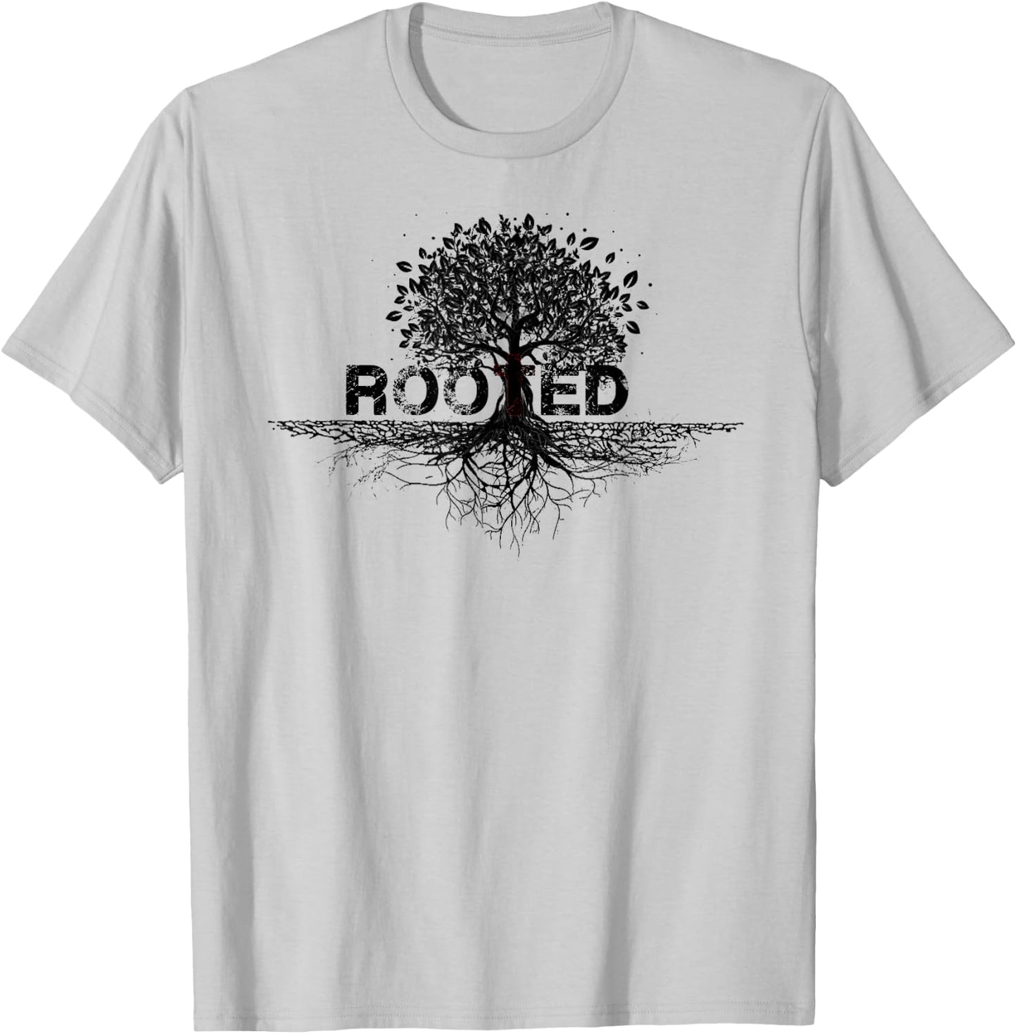 Rooted in Christ rooted & built up in Jesus Faith Christian T-Shirt - T-Shirt | Ash