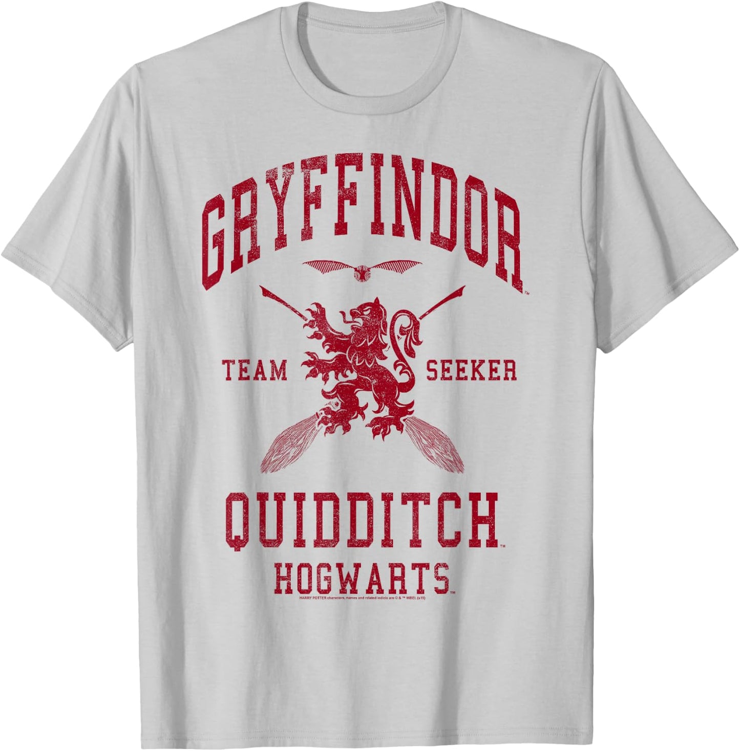 Harry Potter Gryffindor Quidditch Team Seeker T-Shirt - T-Shirt | Ash