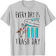 Disney Pixar Toy Story 4 Blue Everyday Is Trash Day T-Shirt - T-Shirt | Ash