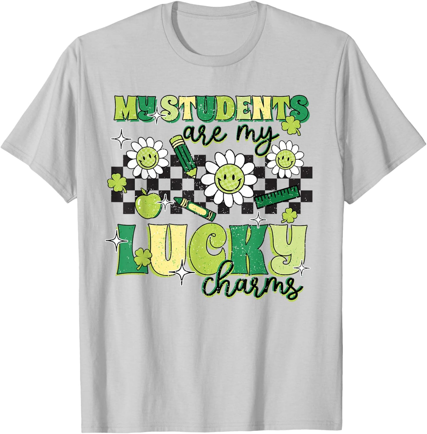St Patricks Day Teacher My Students are my Lucky T-Shirt - T-Shirt | Ash