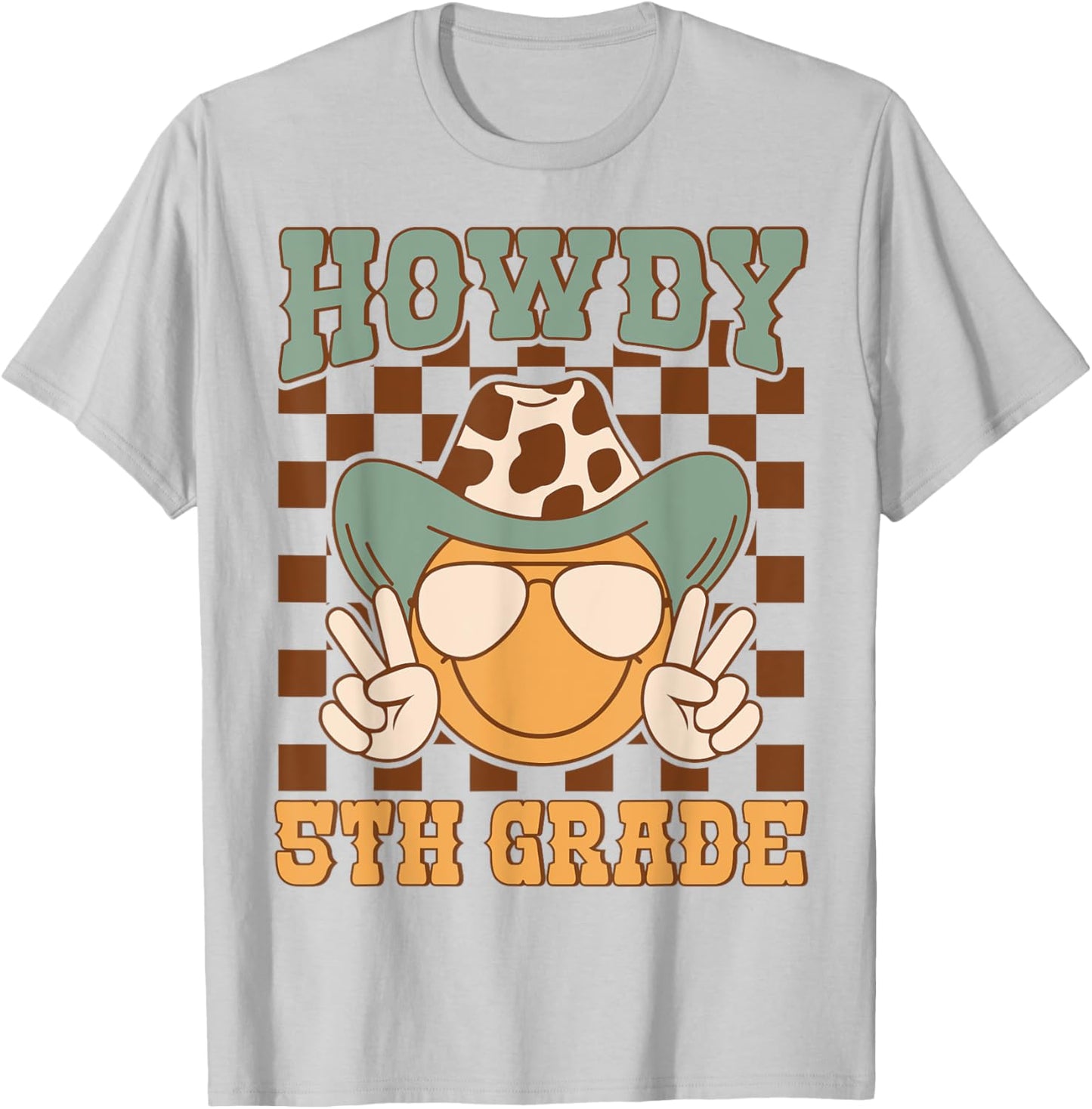 Howdy 5th Grade Teacher Western Back To School Fifth Grade T-Shirt - T-Shirt | Ash