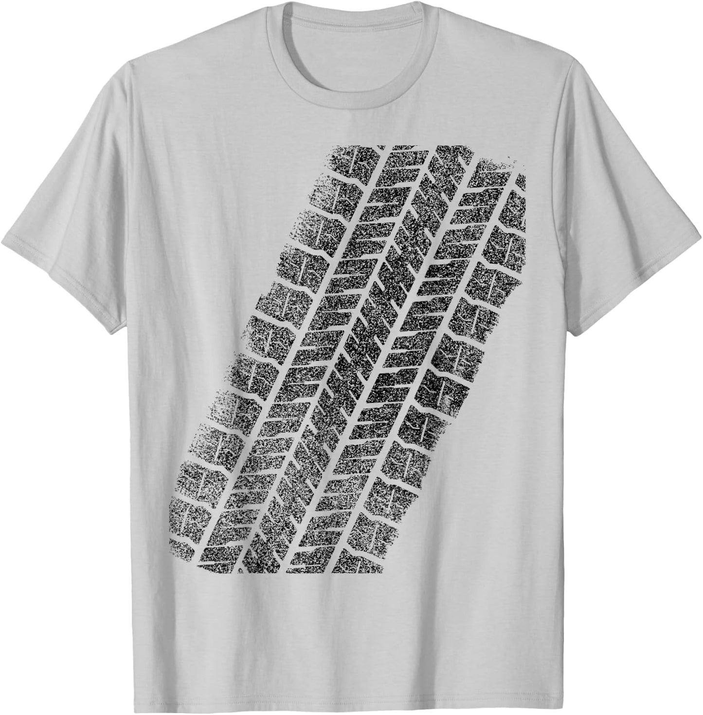 Tire Track funny halloween T-Shirt - T-Shirt | Ash