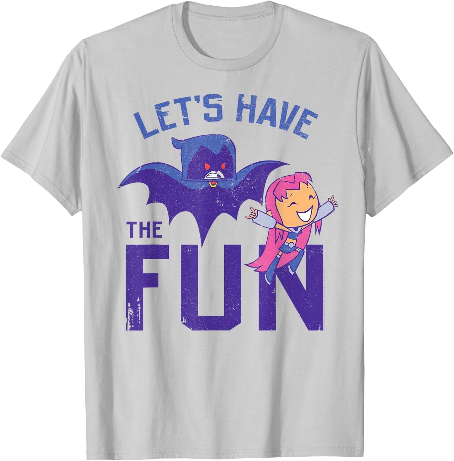 DC Comics Teen Titans Go! Starfire Raven Let's Have The Fun T-Shirt - T-Shirt | Ash