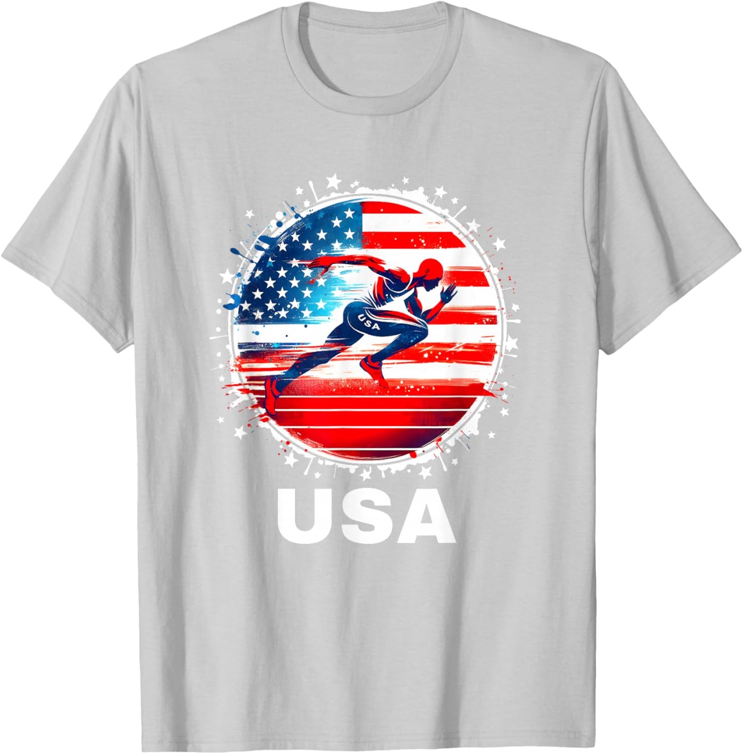 USA Team Track and Field Shirt Women Kids Track T-Shirt - T-Shirt | Ash