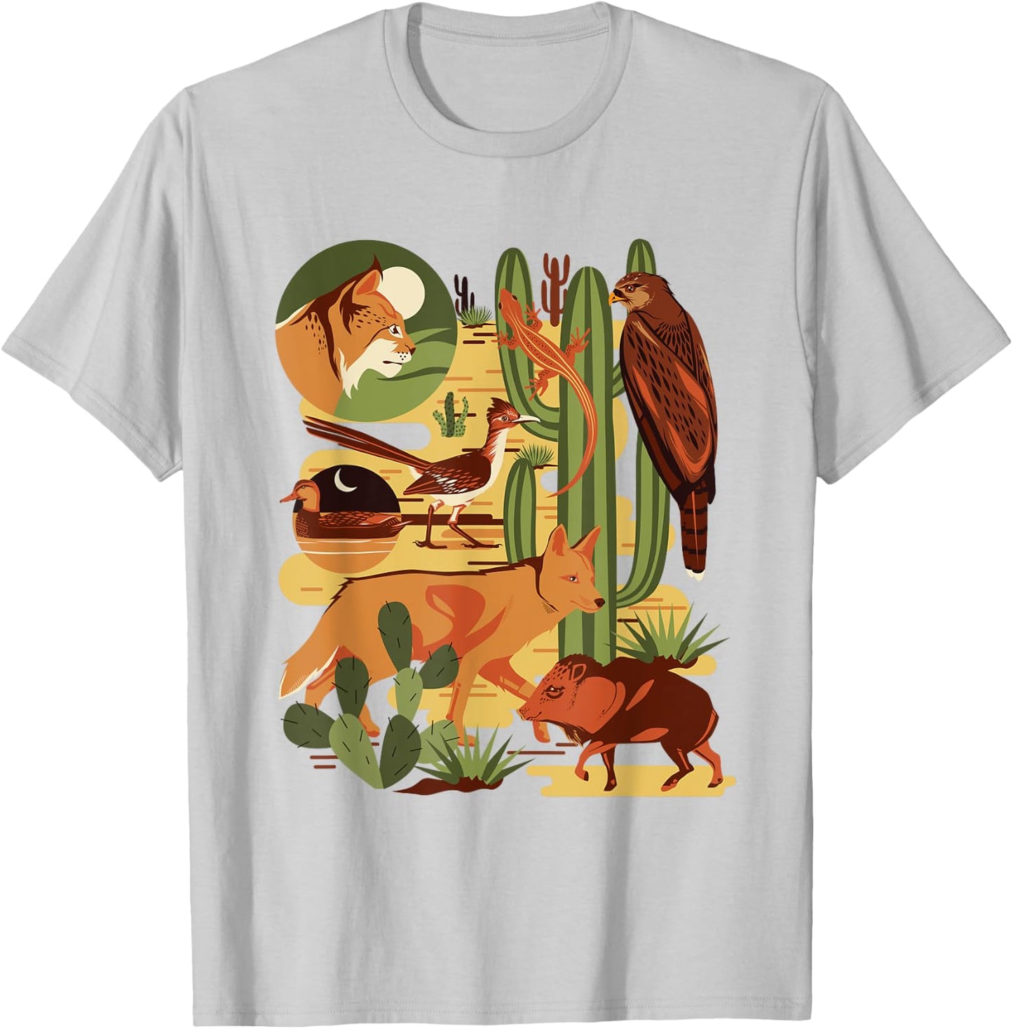 Southwestern Nature Sonoran Desert Animal Lover T-Shirt - T-Shirt | Ash